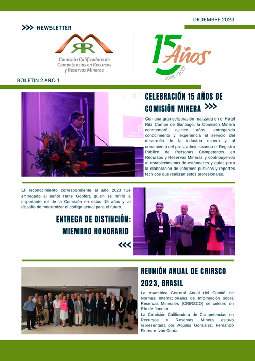 boletín comisión minera